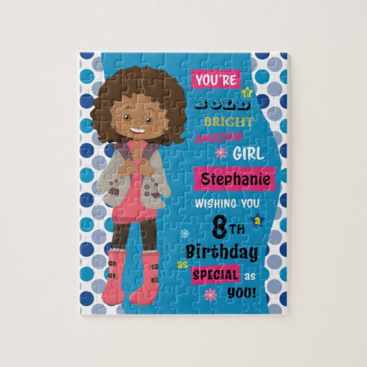 Multicultural Birthday Girl Legpuzzel (Verticaal)