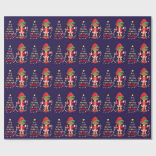 Multicultural Boy Elf personaliseren Cadeaupapier