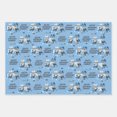 Multicultural Boy Hockey Personalized Inpakpapier Vel (Voorkant 3)