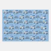 Multicultural Boy Hockey Personalized Inpakpapier Vel (Voorkant)