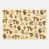 Multicultural Cowboy Personalized Wrapping Paper (Voorkant 2)