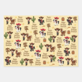 Multicultural Cowboy Personalized Wrapping Paper (Voorkant)