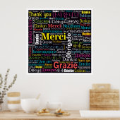 Multicultural Dank U Poster (Keuken)