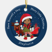 Multicultural Girl Elf Keramisch Ornament (Voorkant)