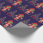 Multicultural Girl Elf personaliseren Cadeaupapier (Hoek)