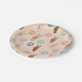 Multicultural Hand Pattern Papieren Bordje (Gekanteld)