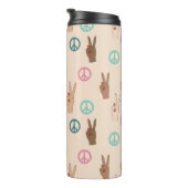 Multicultural Hand Pattern Thermosbeker (Geroteerd rechts)