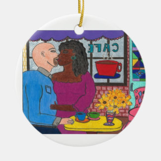 Multicultural interracial Love Kerstmis Ornament