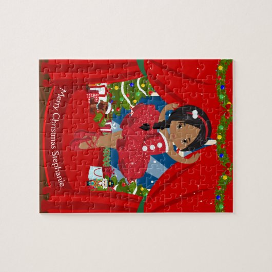 Multicultural Kerstmis Ballerina Legpuzzel (Horizontaal)