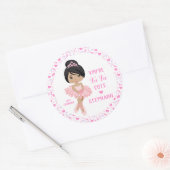 Multicultural Tu Tu Cute Ballerina Ronde Sticker (Envelop)