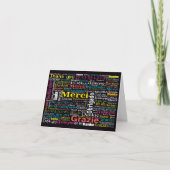 Multicultureel dankjewel of blanco kaart (Voorkant)