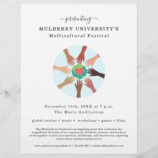 Multicultureel Festival International Night Flyer (Voorkant)