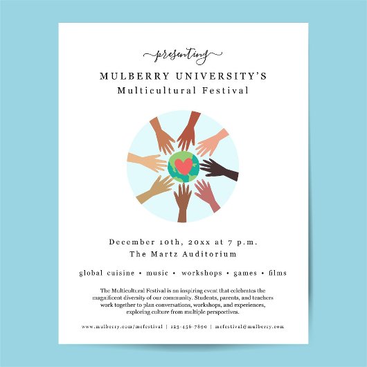 Multicultureel Festival International Night Flyer