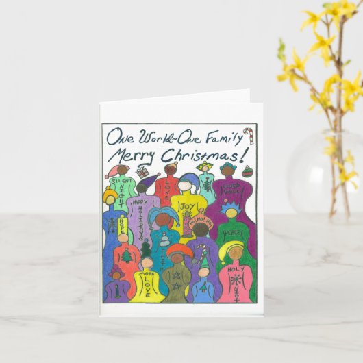 Multicultureel Kaart (Gele Bloem)