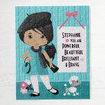 Multicultureel mooi en brave meisje Jigzaag Puzz Legpuzzel<br><div class="desc">Een gepersonaliseerde multiculturele puzzel met een positieve boodschap voor kinderen. Kijk alsjeblieft meer van mijn persoonlijke cadeautjes.</div>