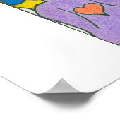 Multicultureel Poster één wereld, één familie, har (Hoek)