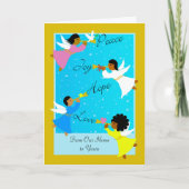 Multiculturele Angels Kerstmis vanuit ons huis Kaart (Voorkant)