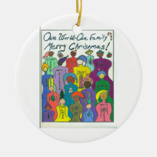 Multiculturele, Diversity Love Kerstsieraden Keramisch Ornament