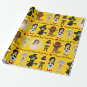 Multiculturele Dorothy of OZ Wrapping Paper Cadeaupapier (Uitgerold)