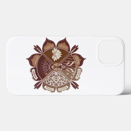 Multiculturele Eenheid iPhone case – Culturele Fus (Achterkant (horizontaal))