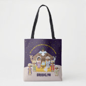 Multiculturele Geboorte Scène Canvas tassen voor K (Voorkant)