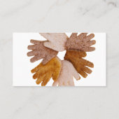 Multiculturele hands cirkels concept gemaakt van b visitekaartje (Achterkant)