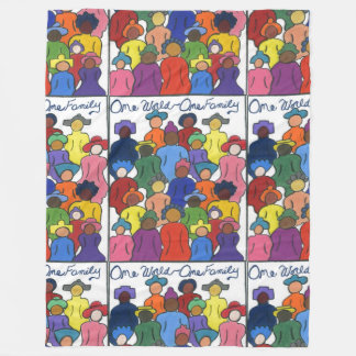Multiculturele, interraciale, diversiteitsgrens fleece deken