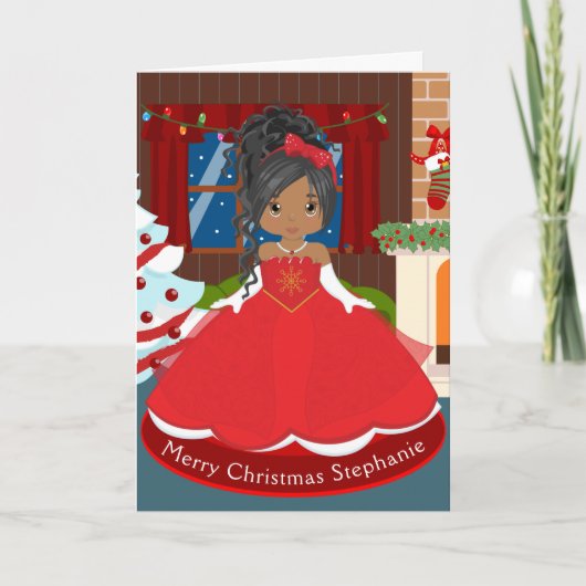 Multiculturele Kerstprinses Feestdagen Kaart (Voorkant)