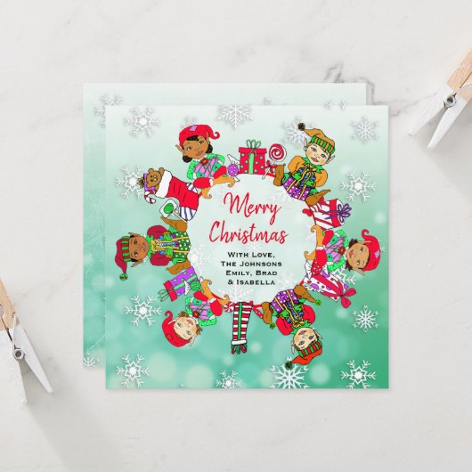 Multiculturele kleine duivelse films kaart (Voorkant / Achterkant in situ)