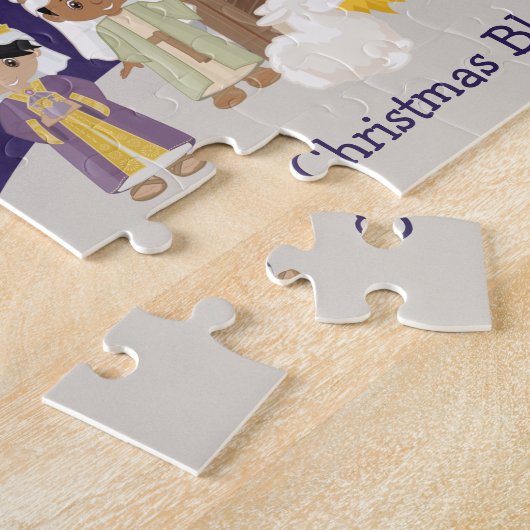 Multiculturele nationaliteitsscène legpuzzel (Zijkant)