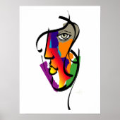 Multiculturele vrouw poster (Voorkant)