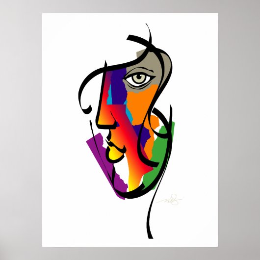 Multiculturele vrouw poster (Voorkant)