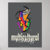 Multiculturele vrouw poster (Voorkant)
