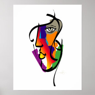 Multiculturele vrouwen afdrukken poster