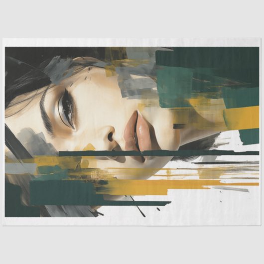 Multiculturele Vrouwen van Schoonheid Series Decou Tissuepapier (Voorkant)