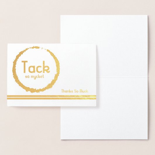 Multiculturele Zweedse taal Hartelijk dank Folie Kaarten (Display)