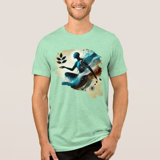 Multidimensionaal – Abstract kunst T-shirt (Voorkant)