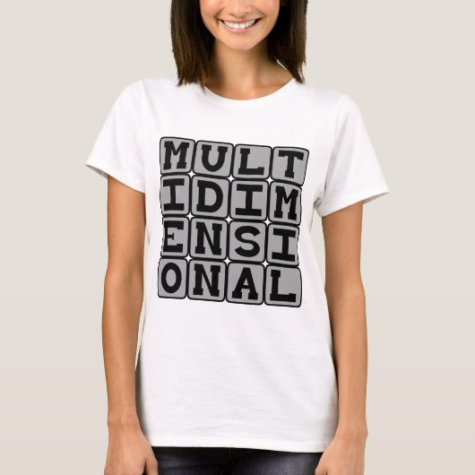 Multidimensionaal, Veel Dimensies T-shirt (Voorkant)