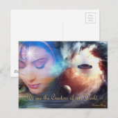 Multidimensionele werelden briefkaart (Voorkant / Achterkant)