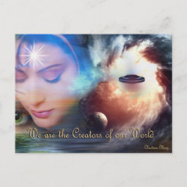 Multidimensionele werelden briefkaart