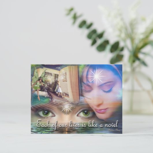 Multidimensionele werelden briefkaart (Staand voorkant)