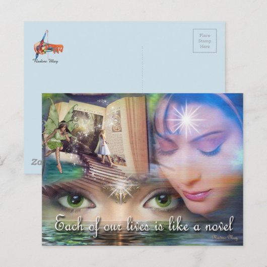 Multidimensionele werelden briefkaart (Voorkant / Achterkant)