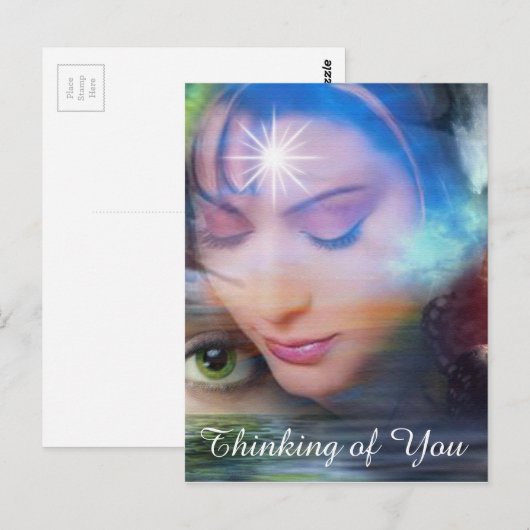 Multidimensionele werelden briefkaart (Voorkant / Achterkant)