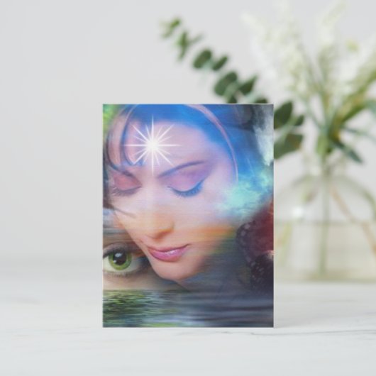 Multidimensionele werelden briefkaart (Staand voorkant)