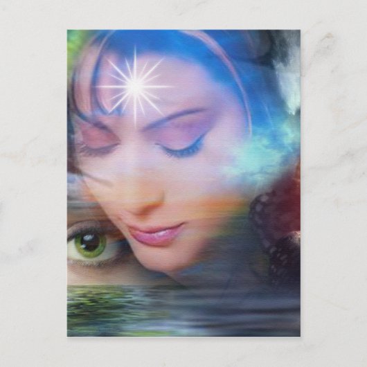 Multidimensionele werelden briefkaart (Voorkant)