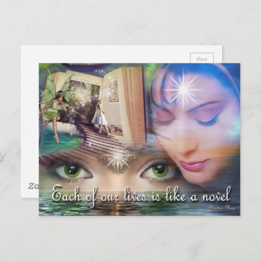 Multidimensionele werelden briefkaart (Voorkant / Achterkant)