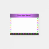 Multifel gepersonaliseerde spinnen post-it® notes (Voorkant)