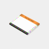 Multifel oranje spinnen post-it® notes (Schuin)