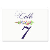 Multiflorale zomer bloemen pastel tafel kaart (Achterkant)