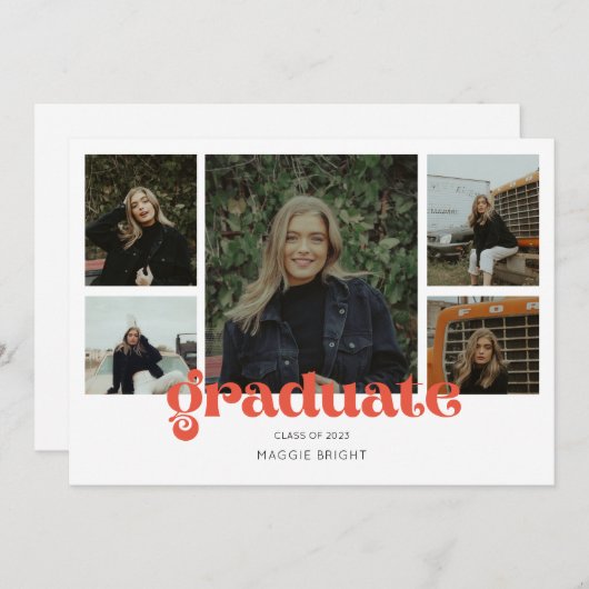 Multifoto 2023 afstudeer aankondiging  (Voorkant / Achterkant)